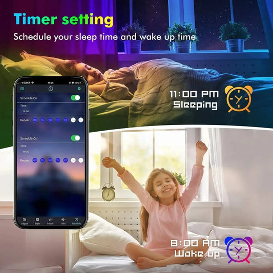 Transform Your TV Experience with RGB LED Strip Lights – USB Remote & Bluetooth APP Control